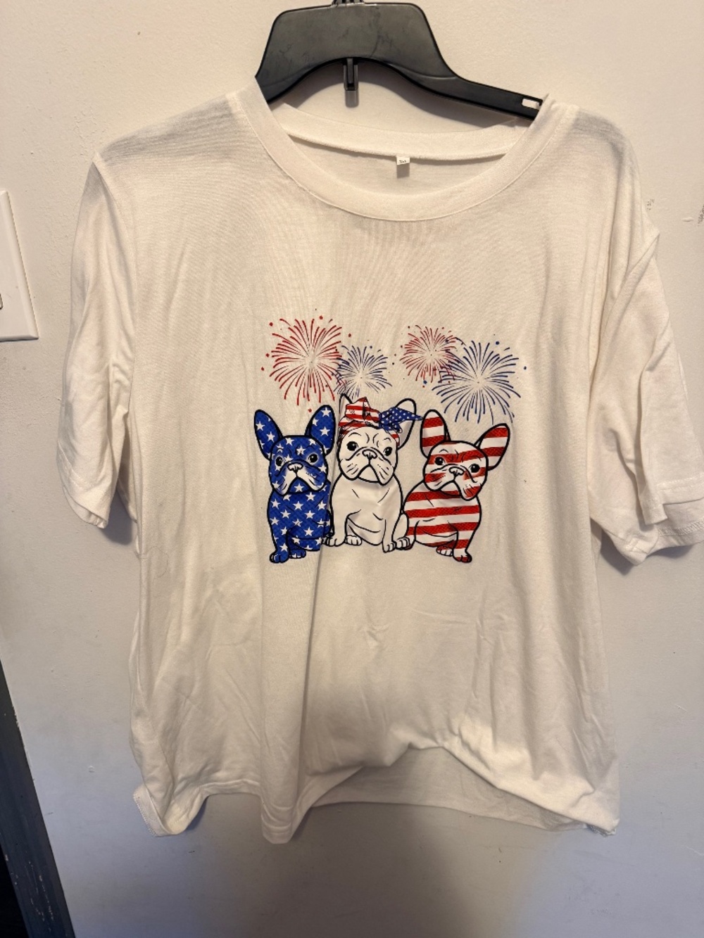 Patriotic French bulldog tshirt